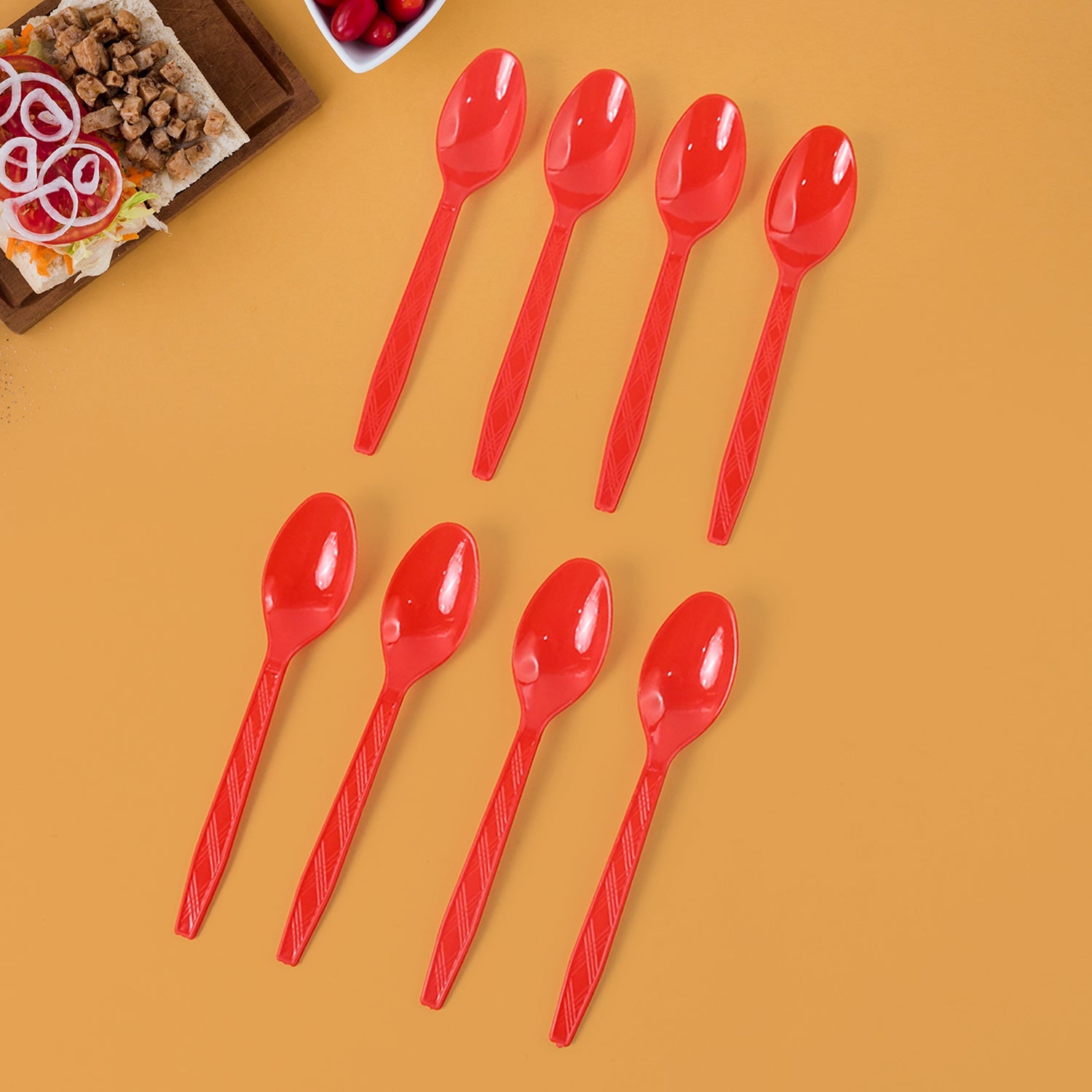 Reusable Home Dining Plastic Spoons (8 Pc) Reusable Home Dining Plastic Spoons (8 Pc)